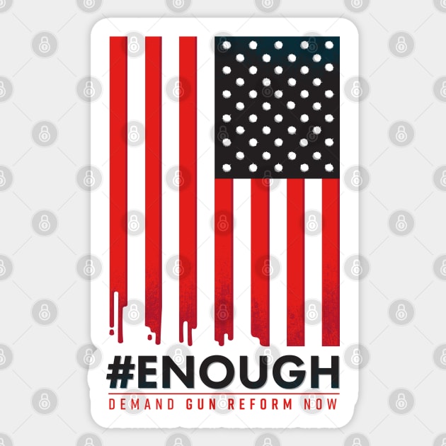 #ENOUGH Sticker by Lucie Rice Illustration and Design, LLC